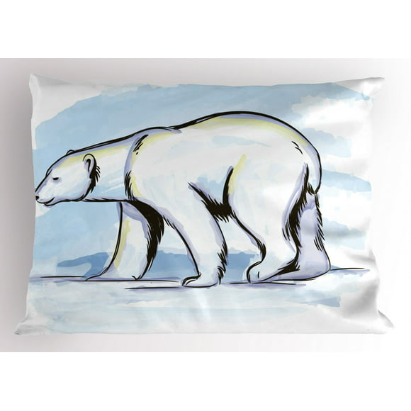 50 x 60 Cozy Plush for Indoor and Outdoor Use Polar Bear Standing on an Ice Floe Melting in Ocean with Swimming Whales Theme Ambesonne Polar Bear Soft Flannel Fleece Throw Blanket Multicolor 